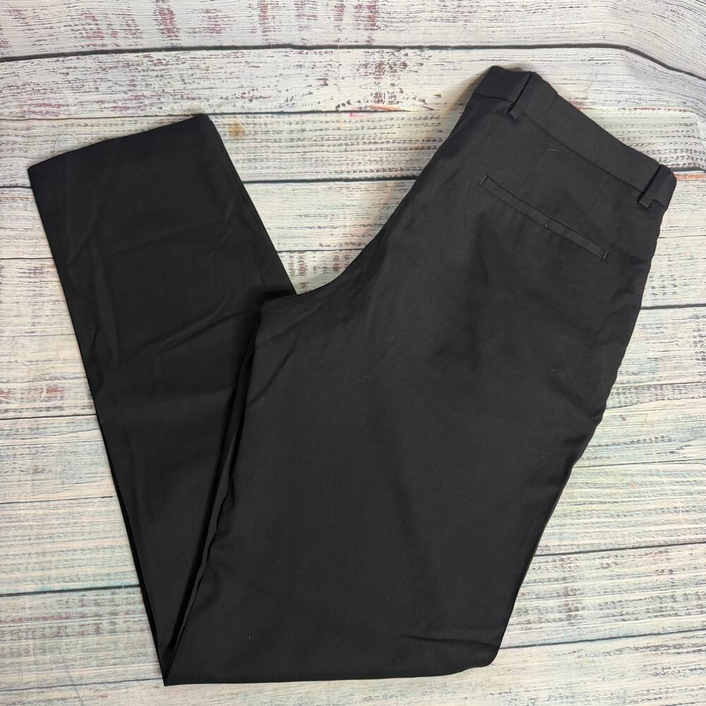 BOSS Hugo Boss Black Dress Pants Men’s 34x34 Wool Blend Flat Front